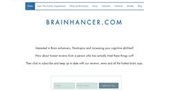 Desktop Screenshot of brainhancer.com