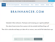 Tablet Screenshot of brainhancer.com